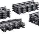 LEGO City Tracks - Train Track Expansion Set - Additional 20 Pieces Compatible with Our Sets - 8 Straight, 4 Curved, & 8 Flexible Tracks - 60205