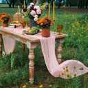 2 x DOLOPL Pink Table Runner for Bridal Shower Decorations,10FT  Blush Pink Cheese Cloth Table Runner for Baby Shower, Wedding, Gender Reveal Party Decorations
