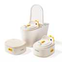 Toddler Toilet Potty Chair for Toddlers 1-7, Kids Potty Training Seat, 3-in-1 Potty Chair for kids Portable Removable Seat with Sturdy Step Stool, Standalone Potty Chair for Toddlers