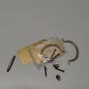 2PCS Vintage Horizontal Decorative Pulls Flat Brass Cabinet Handle Pulls 3.94"x1.97" Furniture Hardware Door Pull 3 Inch Hole to Hole with Screws