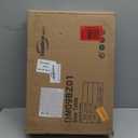 HOOBRO End Table, Small Side Table, Nightstand with 2-Layer Storage Shelves, Sofa Table for Small Spaces, Living Room, Bedroom, Stable Frame, Easy Assembly, Gold and Marble DM09BZ01