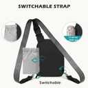 TOPEAST Anti Theft Crossbody Bags for Women Men, Small Sling Crossbody Bag Travel Purse Shoulder Wallet with RFID Blocking