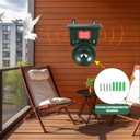 2026 Solar Ultrasonic Bird Repellent Devices Bird Repeller Outdoor Motion Activated Bird Deterrents for Outside IP65 Woodpecker Deterrent Pigeon Goose Repellent for Patio Balconies Porch Rooftop