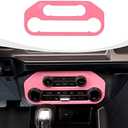 RAZPOY for Bronco Air Conditioning Switch Panel Cover, Center Console A/C Button Trim Compatible with 2021-2025 Ford Bronco Interior Accessories, Pink