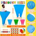 6 Sets Granny Pants Yard Activity for Adults, Giant Outdoor Party Activity with 6 Oversized Granny Pants and 30 Bouncy Balls and 4 Air Pumps, for Family Gatherings, Groups, and Backyard Party