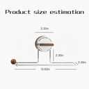Removable Suction Cup Paper Towel Holder, Suction Towel Holder, Wooden Paper and Stainless Steel Paper Towel Holder for Under Cabinet, Bathroom (2-Pack: 1 Natural Wood Color, 1 Walnut Color)