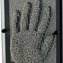 3D Pin Art Board Toy - Large Size Desk Toy Sculpture for Children Adults 6 x 8 inches (Silver Metal)