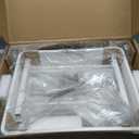 SYKIARIOL Utility Cart with 4 Drawers, Multipurpose Rolling Storage Cart with 4 Drawers and 2 Lockable Wheels, 4-Tier Rolling Storage Cart Organizer for Home Office Dorm, Bright White