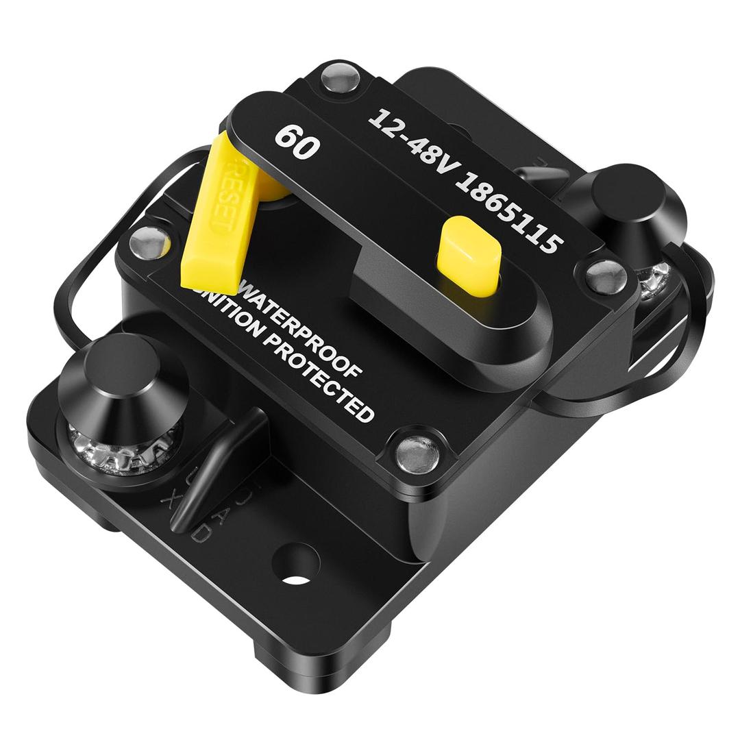 1865115 MKR-27 Circuit Breaker 60 Amp Compatible with All Minn Kota 12V/24V/36V/48V Electric Trolling Motors,Waterproof