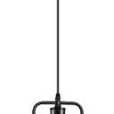 Industrial Farmhouse Pendant Light,Metal Hanging Ceiling Lamp for Hallway, Kitchen Island, Sink, Dining Room, Living Room,Bar Counter, Foyer, E26 Socket, Black (Bulb Not Included) (1 Pack Pendant)