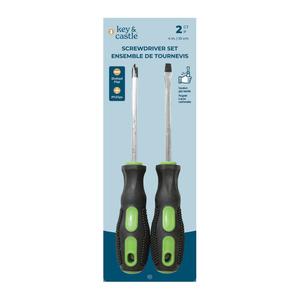 Screwdriver Set Key&Castle 4in. Slotted Plat And 4in. Phillips 2 Ct