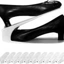 I M HOME LIVING One-Piece Shoe Slot Organizer 10 Pack, Space-Saving Stackers for Closet, Entryway & Shoe Rack | No Assembly Needed White