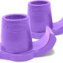 Top Glides DuraSki Extra Durable Walker Glide Skis for 1 1/8 Inch Tubes (Purple)