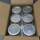 Mason Jars 16 Oz with Lids 6 Packs, Vintage Wide Mouth Glass Canning Jar for Pickling, Fermenting, Storing, Canning, Home Decor, Salad Jam and DIY Crafts