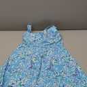 B2prity One Piece Swimdress Swimsuits for Women Tummy Control Swim Dress Cute Modest Skirt Bathing Suit (Large, Teal Floral)