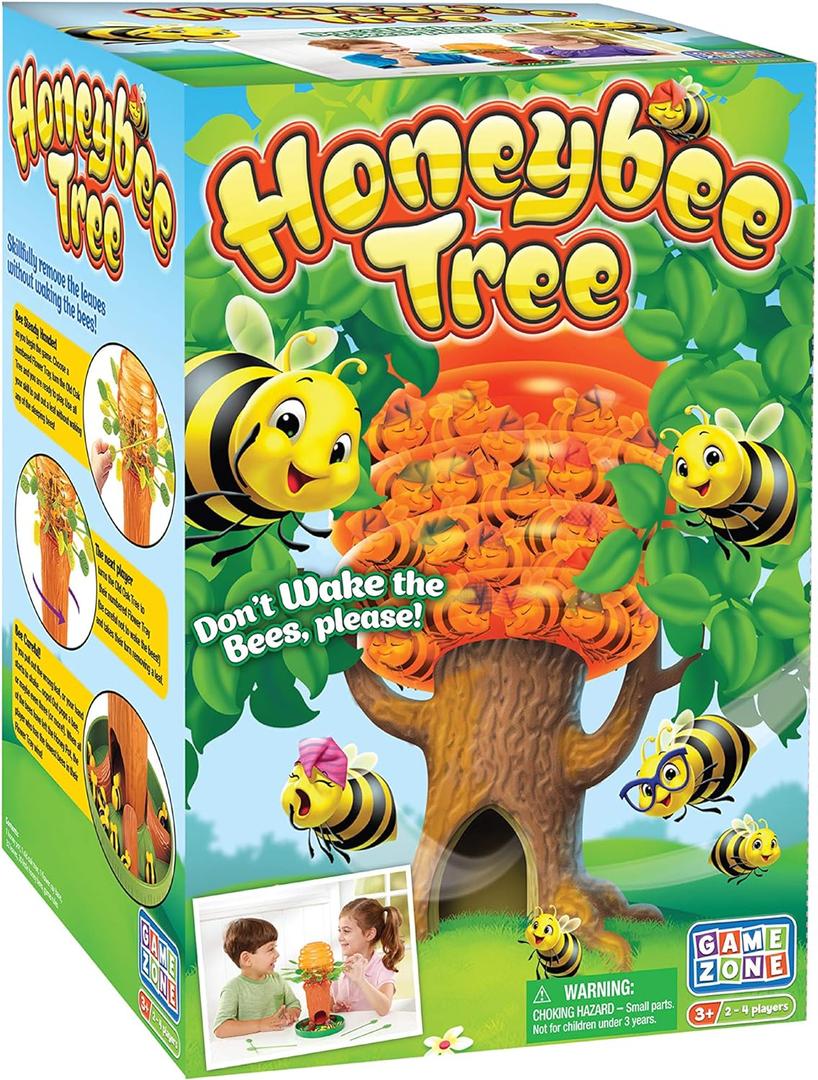 Game Zone Honey Bee Tree Game  Award-Winning Fun and Exciting Tabletop Game for Kids and Families (Medium)