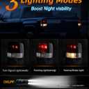 OKLPF Rear Brake Tail Lights Compatible With 2004 2005 2006 2007 2008 Ford F150 F-150 Replacement Black Taillights Assembly,Includes Bulbs,Driver and Passenger Side