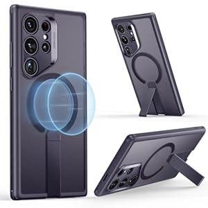 ESR for Samsung Galaxy S24 Ultra Case with Kickstand, Compatible with MagSafe, Magnetic Case for Samsung Galaxy S24 Ultra, 3 Stand Modes, Military-Grade Protection, Shockproof Case