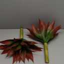 Artificial Agave Plants,Large UV Resistant Fake Agave Planters for Indoor and Outdoor Decorating Tropical Plant Succulents Greenery Indoor Decor (2Pack,18" Red)