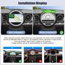 SIXWIN 4G+128G Andriod Car Radio for BMW Mini Clubman R55 / Mini Cooper R56 2007-2013 with CarPlay Android Auto 9 Inch Incell Touch Screen with GPS Navigation WiFi Backup Camera Mic