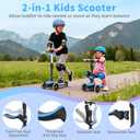 BELEEV A8 Scooter for Kids Ages 3-12, 3 Wheel Folding Scooter for Toddlers Girls Boys, LED Light-Up Wheels, 4 Adjustable Height, Lean to Steer, Extra Wide Wheels, Three Wheel Kick Scooter for Children