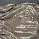 120 Inch Round Champagne Sequin Tablecloth, Metallic Glitter Sparkle Table Cover for Banquet Dining Table or Overlay, Sequin Fabric Table Cloths for Wedding Birthday Party Decorations