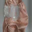 Years Calm Silk Bonnet for Sleeping Women, Double Layer Satin, Ajustable Elasticity Band Hair Satin Bonnet for Sleeping - Sleep Shower Caps (Light orange, One Size)