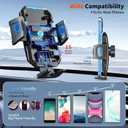 SUUSON Upgraded 3-in-1 Car Phone Holder Mount [Powerful Suction] Phone Mount for Car Dashboard Air Vent Windshield,for All iPhone Android Phone (Black)