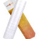 HTVRONT Clear Self-Adhesive Laminating Vinyl Roll-12 x50FT Non Thermal Laminating Film,No Machine Needed Clear Vinyl Laminate for Stickers