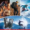 ONLY for iPhone 16 Pro Max Case Waterproof Dustproof, [Built-in Screen Protector] IP68 Waterproof [12FT Military Shockproof] Full Body Heavy Duty Protective Phone CaseBlack