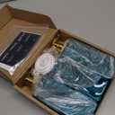 Soap Dispensers, 16.9oz Plastic Bottles with Gold Pumps & Waterproof Labels for Shampoo, Hand Soap, Body Wash - Ideal for Bathroom, Kitchen, Living Room, Set of 3 (Green)