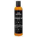 Live Bearded Beard Conditioner, 8 fl oz - Strengthens and Softens Facial Hair - Made in the USA - All-Natural Ingredients with Biotin, Caffeine | Straight Up Unscented - Fragrance-Free