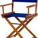 Casual Home 18" Director's Chair Honey Oak Frame with Royal Blue Canvas, 18 in