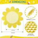 Enhon 4 Pack Bee Watering Station, 8.5 inch Sunflower Floating Bee Island, Butterfly Feeder, Pontoon Watering Station for Butterfly Insect Feeding, Bath and Outdoors Garden Decor