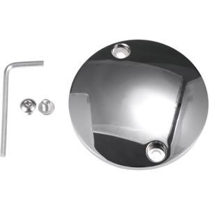 Ignition Engine Timing Points Cover for Harley-DAVIDSON 1971-1999 / Inner/Durable Aluminum Alloy / 1 Pcs Silver Tone