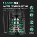 KOIOS 1300W Centrifugal Juicer Machines, High Juice Yield Juice Extractor with 3 inch Wide Feed Chute, Full Copper Motor & Titanium-Plated Filter, Easy Clean, 3 Speeds, BPA Free, Stainless Steel