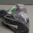 ANJOUFEMME Womens Comfy Outdoor Hiking Boots-Low heels Combat Ankle Boots for Women Non Slip Lace up Winter Shoes for Backpacking Trekking Walking (6.5, Black)