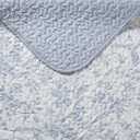 Laura Ashley - Twin Quilt Set, Soft Cotton Bedding with Reversible Design, Medium Weight for Year Round Use, 2 Piece Bed Set with Matching Pillowcase (Amberley Blue)