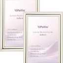 Classy Silver Plated 4x6''Photo Frame 2 pack, Classic Beaded picture frame 6x4'',Real glass front and Velvet Backing,Perfect Gifts and Treasured Memories