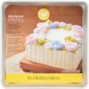 Wilton Aluminum 10x2 Inch Square Cake Pan, Made With Natural Anodized Aluminum, Made Without PFAS, Aluminum Pan Bakeware Optimal For Even Heating