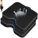 2 Pcs Stadium Seat Cushions Water-Repellent Bleacher Seat Cushions Indoor & Outdoor Seat Cushion for Bleachers Portable Stadium Cushion for Sports Events, Office Chairs, Beaches (Stylish Style - Black)