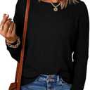EVALESS Womens Sweaters Casual Long Sleeve Crewneck Cable Knit Lightweight Oversized Crochet Sweater Pullover Tops Medium