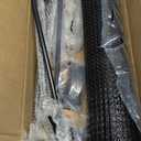 Cat Fence Retrofit System - Curved Fence Extension for Existing Outdoor Fences, Includes Galvanized Steel Extenders and Poly Mesh for Wood, Chain Link, Metal, Brick, & Vinyl Fences 50ft kit