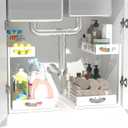 Under Sink Organizer with Pull-Out Drawers,Kitchen Sink Organizer,2 Tier Bathroom Organizers And Storage,Bathroom Accessories Set,White 2 Pack