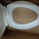 KOHLER K-4774-0 Brevia Elongated White Toilet Seat with Quick-Release Hinges And Quick-Attach Hardware For Easy Clean, White
