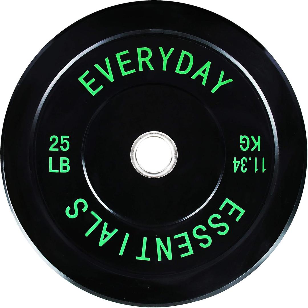 Fitvids 2-Inch Olympic Bumper Plates, Perfect Weight Plates for Weightlifting and Strength Training, 20 LB