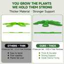3 x 8pcs Plant Stem Support, Plant Support for Indoor Plants, 4 Sizes Climbing Houseplant Stem Holders, Reusable Plant Stabilizer, Indoor Plants Accessories