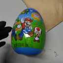 Super Mario Jumbo Easter Egg with Fruit Chew Candies Inside, Individually Wrapped, Basket Stuffer Gift, 2.72 Ounces (EXP 07/19/27)