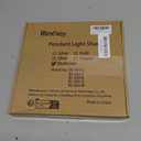 Waneway Acrylic Chandelier Shade, Ceiling Light Shade Beaded Pendant Lampshade with Crystal Beads and Chrome Frame for Bedroom, Wedding or Party Decoration, Diameter 8.7 inches, 3 Tiers, Multicolor