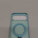 Magnetic Compatible with Google Pixel 10 Pro XL Case with Stand [Military Grade Drop Tested][Compatible with Magnet] Ring Translucent Slim Hard Back Soft Edge, Teal Green